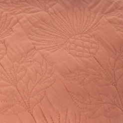 Colcha salmón FLOWER 220x240cm