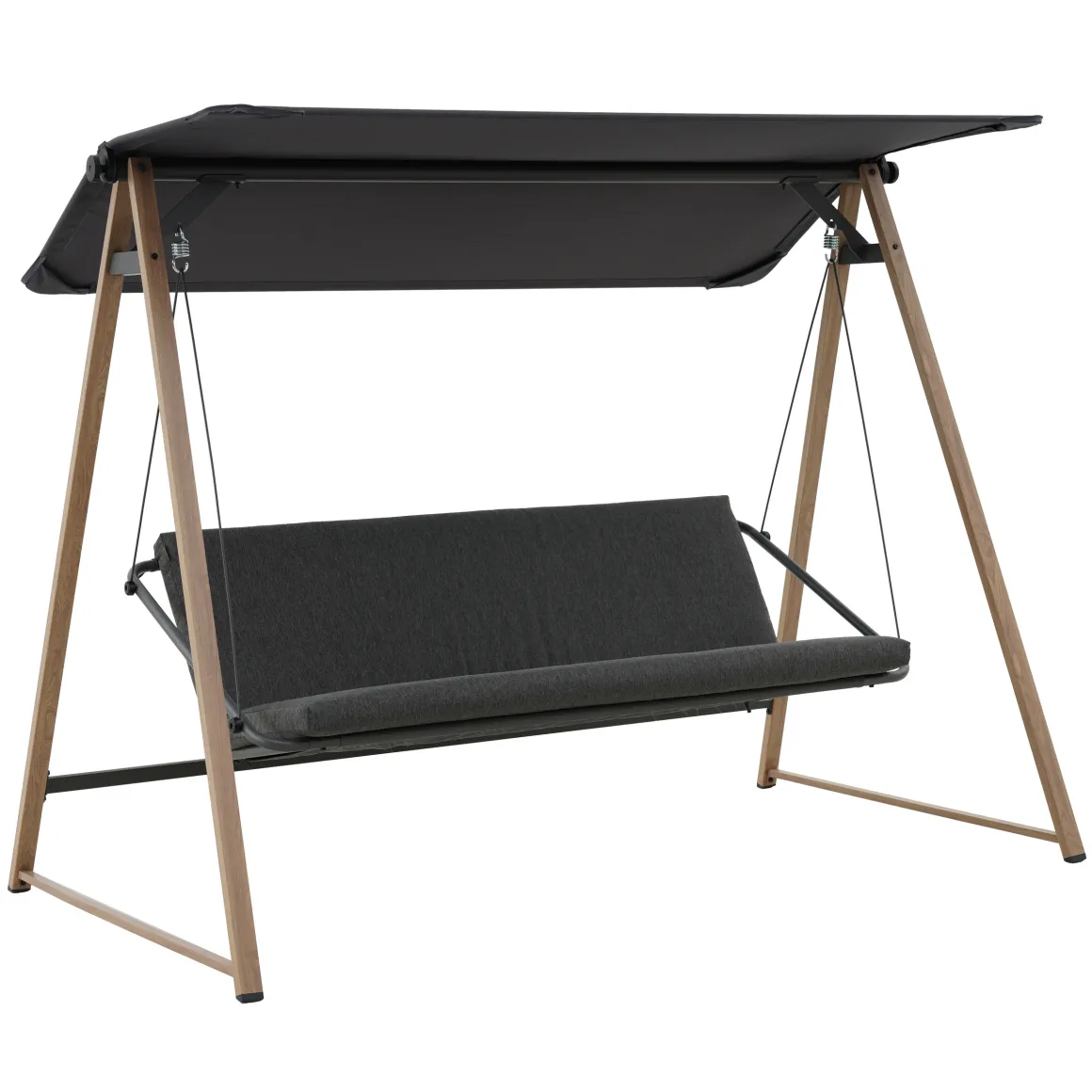 Columpio SOLY HONEY gris oscuro 3 plazas