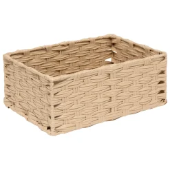 Conjunto de 3 cestas altas TRESSE beige