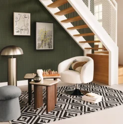 Conjunto de 2 mesas auxiliares JIVAN de madera