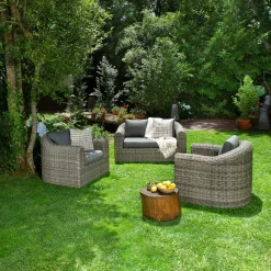 Conjunto de 1 sofá y 2 sillones MOORÉA