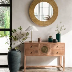 Consola 4Cajones Y 2Puertas 112x40x79Cm