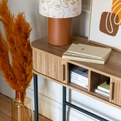 Consola COLVA beige con 2 puertas