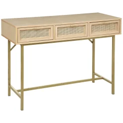 Consola RAYO beige con 3 cajones