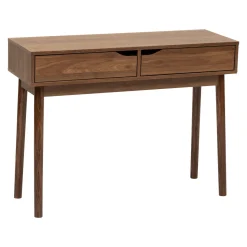 Consola SLIDY marrón de mdf con 2 cajones