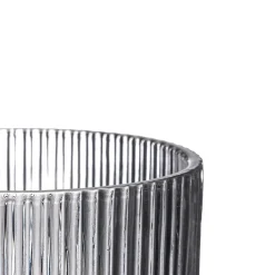 Copa De Agua Rayas Gris De Vidrio 37cl