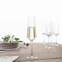 Copa de champán SELENGA de vidrio cristalino 16cl