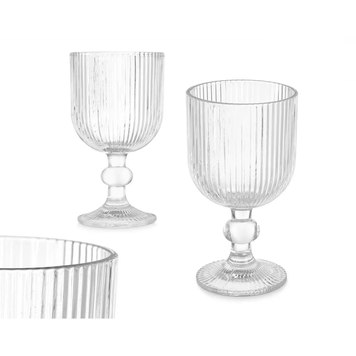 Copa de vino RAYAS transparente 26Cl