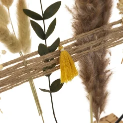 Corona De Flores Secas C/Soporte 31Cm