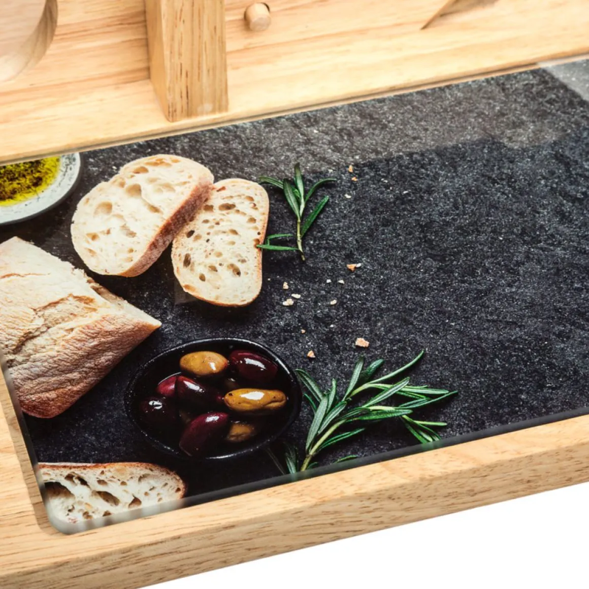 Cortadora Charcutería Con Tabla Madera