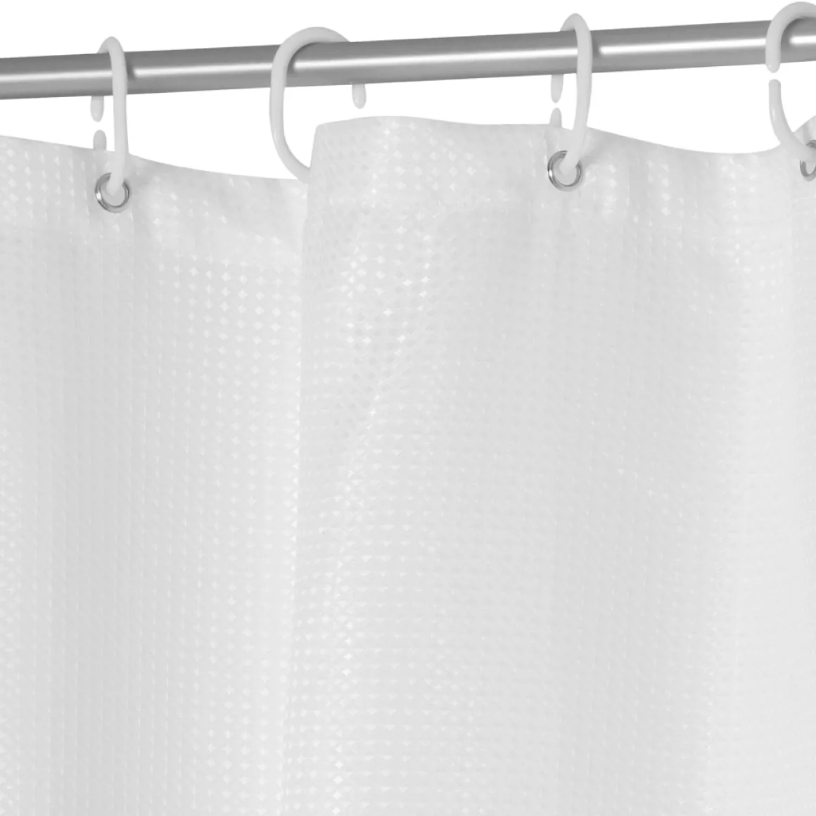 Cortina De Ducha Blanca De Poliéster