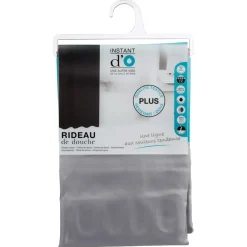 Cortina De Ducha De Poliéster Gris