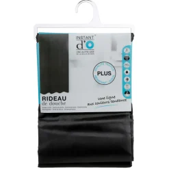 Cortina De Ducha De Poliéster Negra