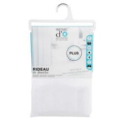 Cortina De Ducha De Poliéster Blanca