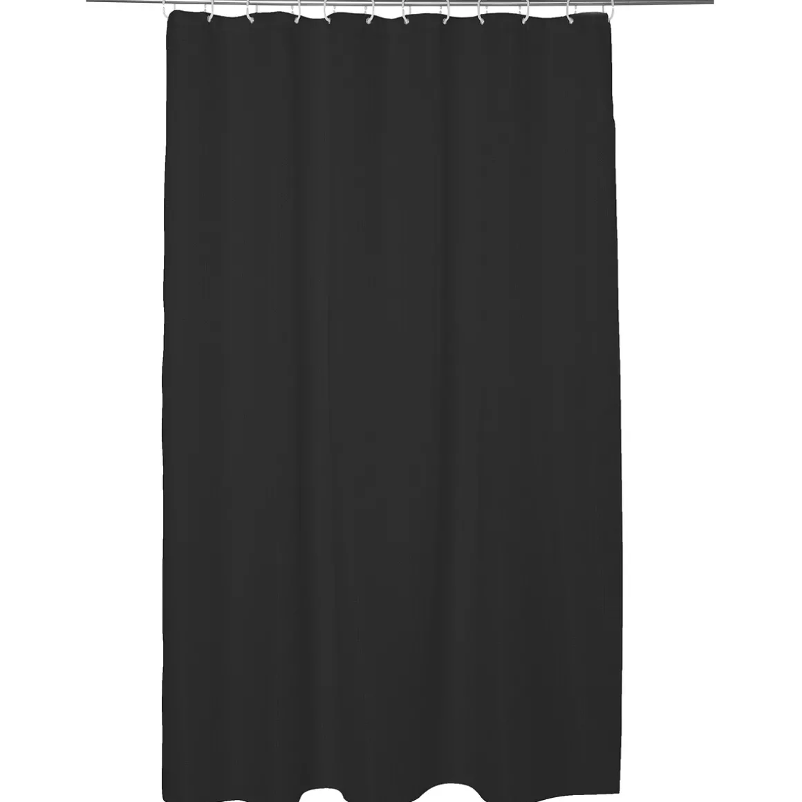 Cortina De Ducha De Poliéster Negra