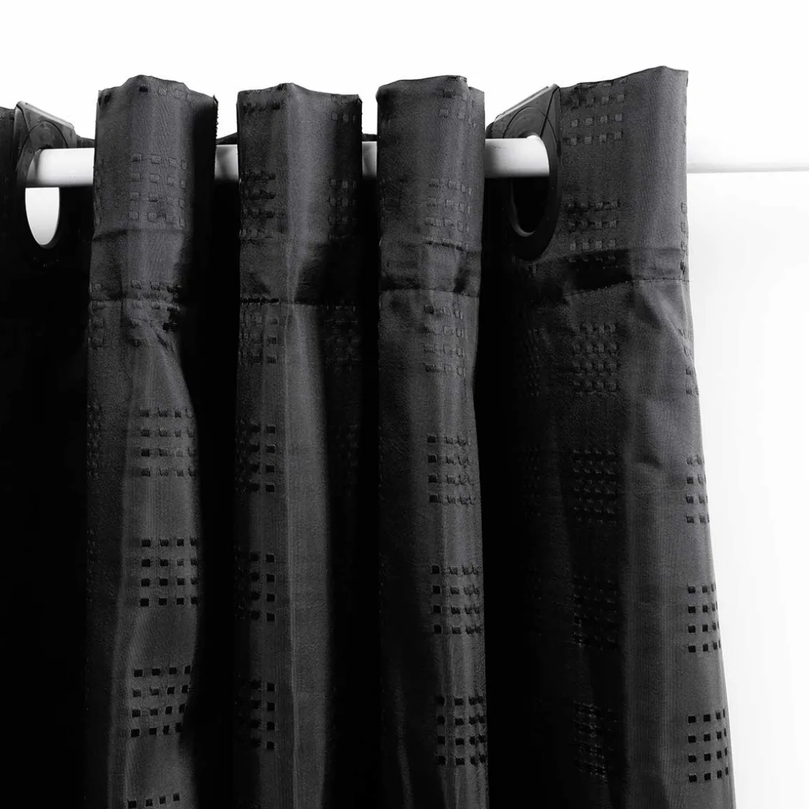 Cortina De Ducha Negra 180x200cm