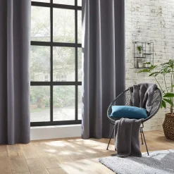 Cortina Gris Oscuro Opaca 140x260Cm