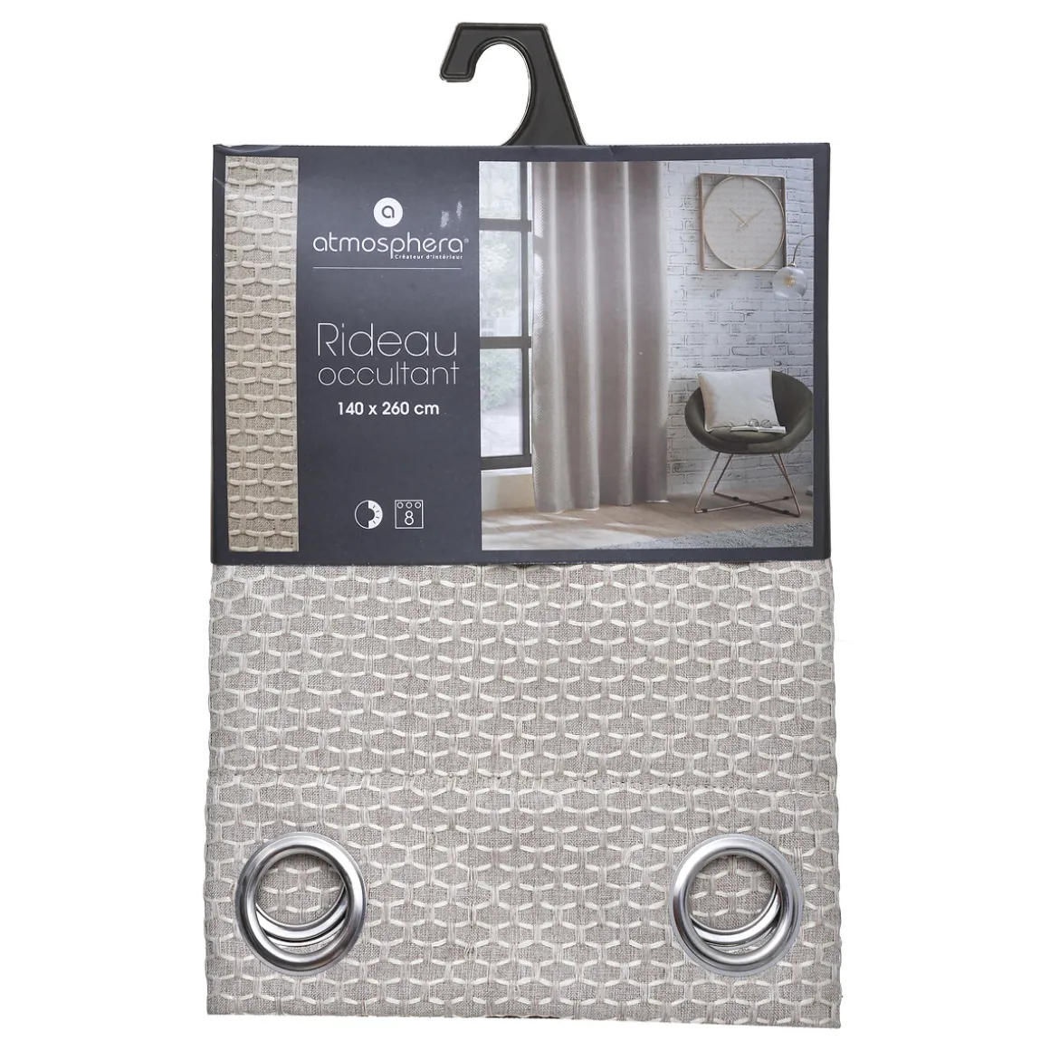 Cortina Opaca Mattone 140x260Cm