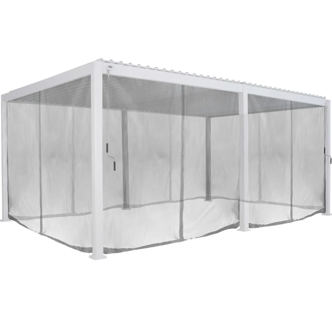 Cortinas y mosquiteras para pérgola EVORA blanco