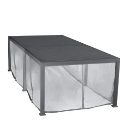 Cortinas y mosquiteras para pérgola ÉVORA graphite