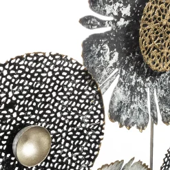 Cuadro Deco Metal Flor 50x50Cm