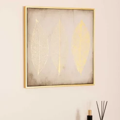 Cuadro Decorativo Hojas 58x58Cm