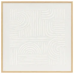 Cuadro decorativo KAYA blanco 60x60cm