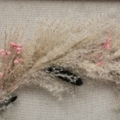 Cuadro decorativo NIA com flores secas 55x55cm