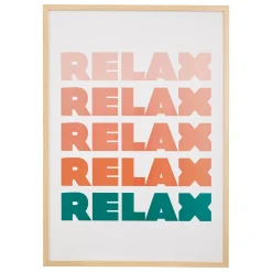 Cuadro decorativo relax DARIUS coral 50x70cm