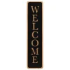 Cuadro decorativo welcome de mdf negro
