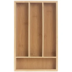 Cubertería 24Pzas Mango Madera+Cubertero