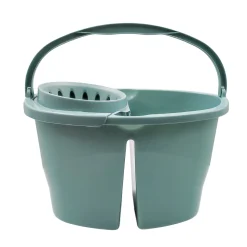 Cubo Con Escurridor Y División Azul 16L