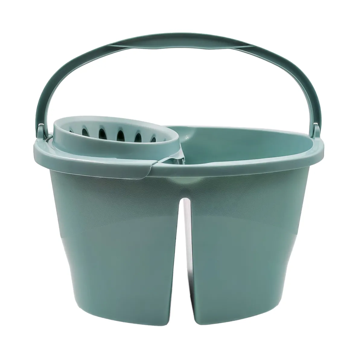 Cubo Con Escurridor Y División Azul 16L