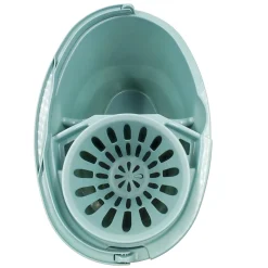 Cubo Con Escurridor Y División Azul 16L