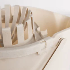 Cubo con exprimidor beige 16L