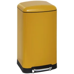 Cubo de basura ARIANE amarillo metãlico 30l