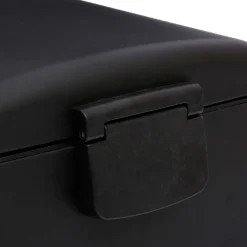 Cubo de basura ARIANE negro metálico 30l