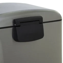 Cubo de basura ARIANE plateado metálico 30l