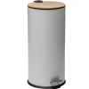 Cubo De basura Con Tapa De Bambú 30L