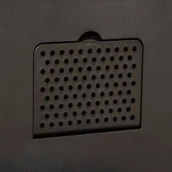 Cubo de basura DELTA negro metálico 30L