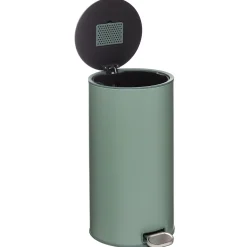 Cubo de basura DELTA verde de Metal 30l