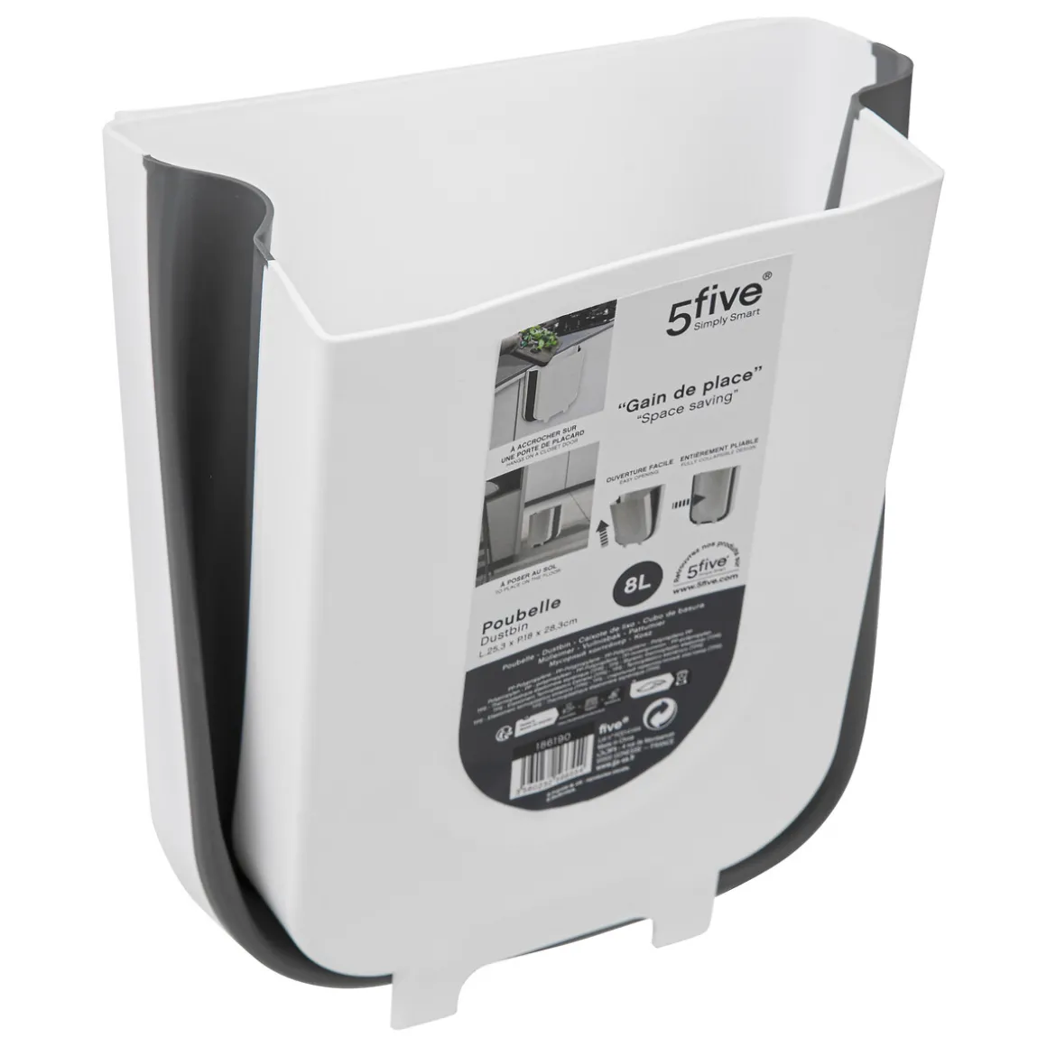 Cubo De Basura Ext. 8L 25.3x18x28.3Cm