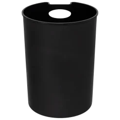 Cubo de basura negro de metal con pedal DELTA 6l