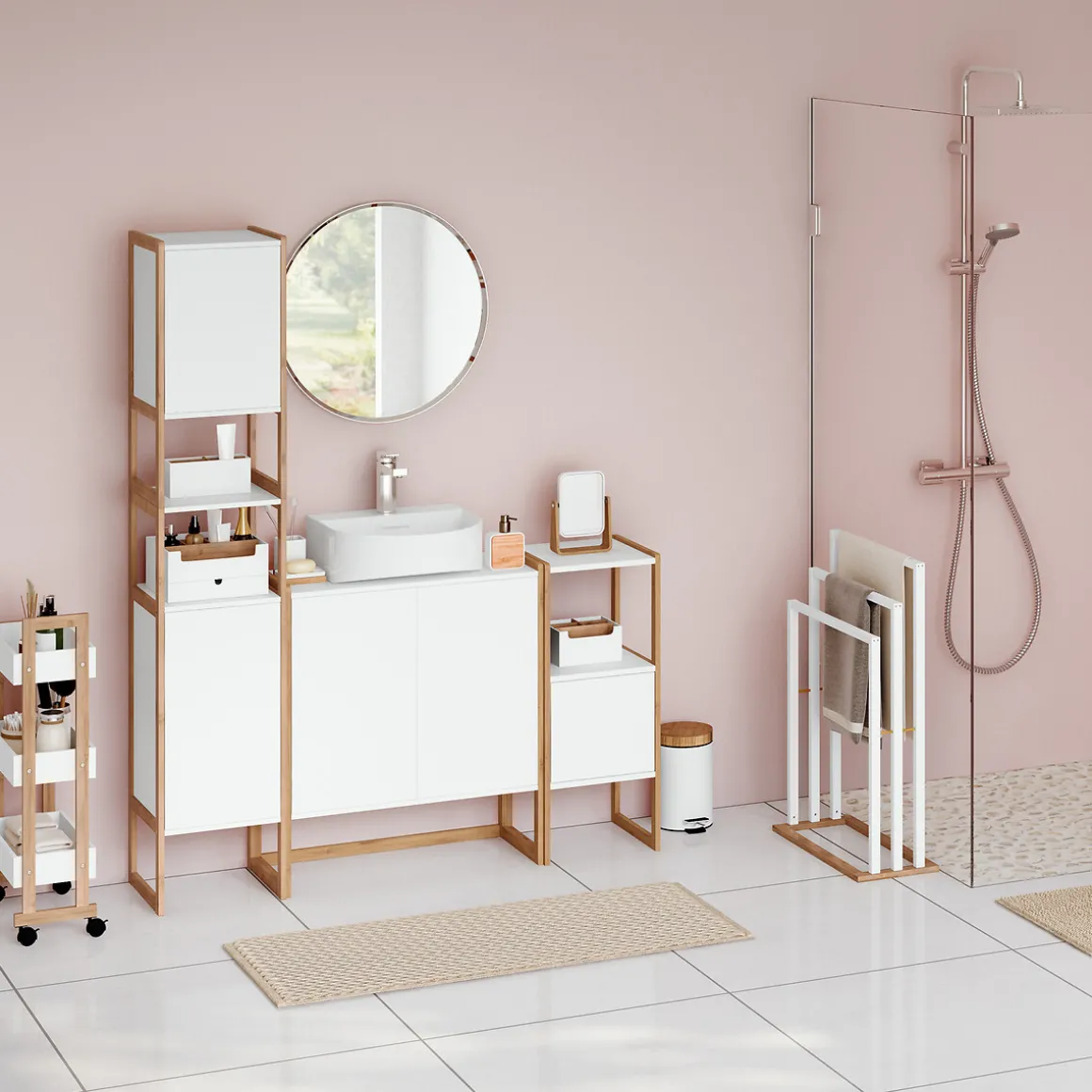 Cubo De Basura P/Baño De Plast.C/Tapa 5L