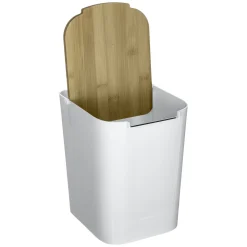 Cubo De Basura P/Baño De Plast.C/Tapa 5L