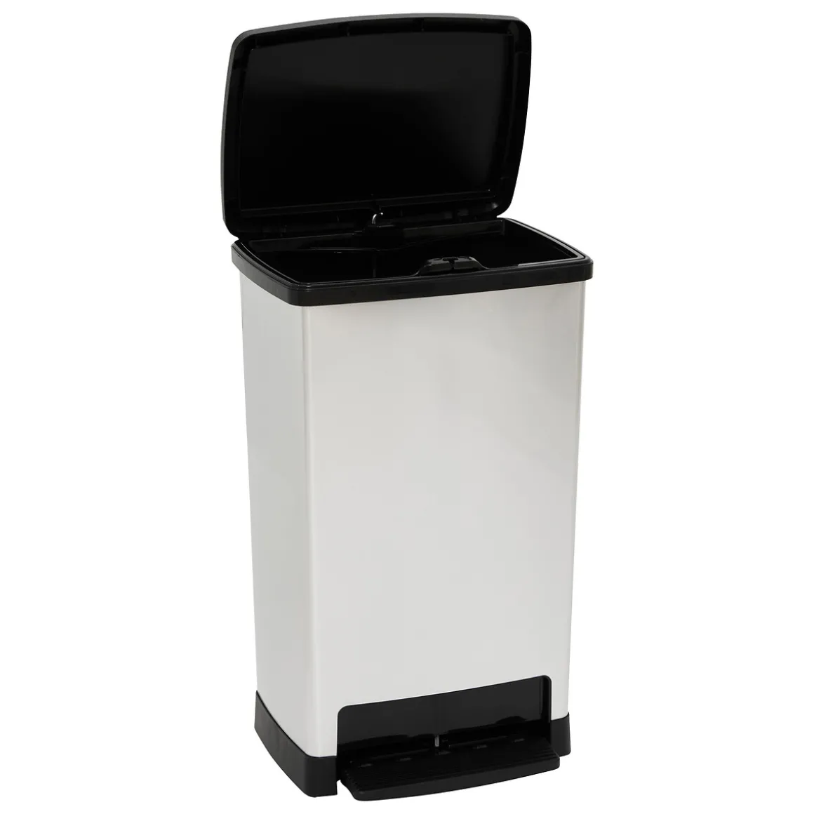 Cubo de basura plateado softclose 50L