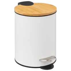 Cubo MODERN blanco de metal softclose 3L