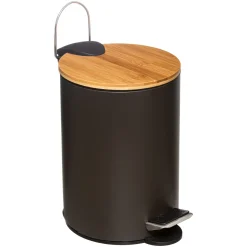 Cubo MODERN negro de metal softclose 3L