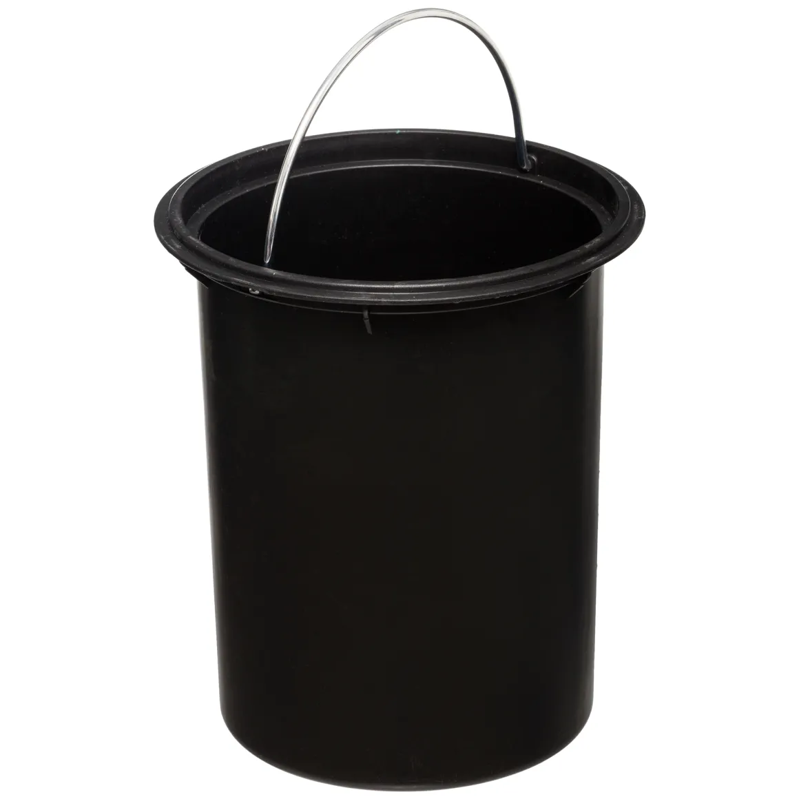 Cubo MODERN negro de metal softclose 3L