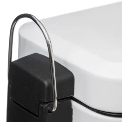 Cubo wc rectangular blanco 5L